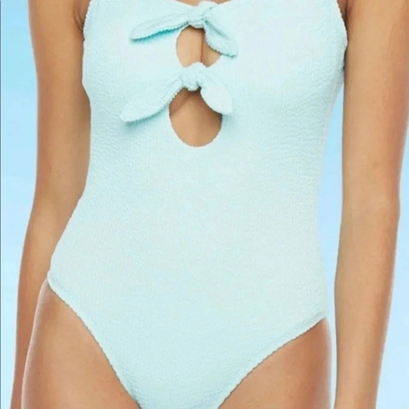 Decree Light Blue Women Swim One Piece - Picture 1 of 2